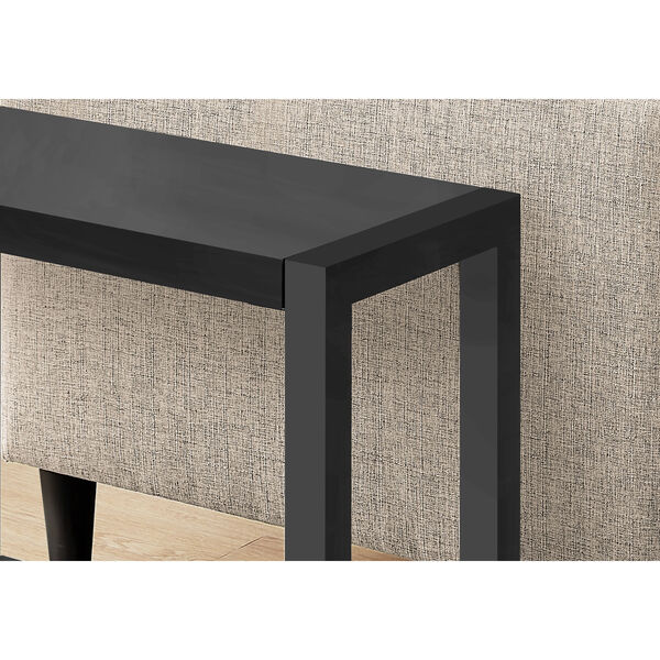 Black Two-Tier End Table, image 3