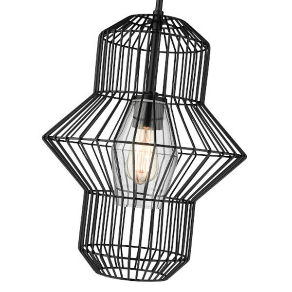 Orsay Matte Black 15-Inch One-Light Outdoor Pendant, image 4