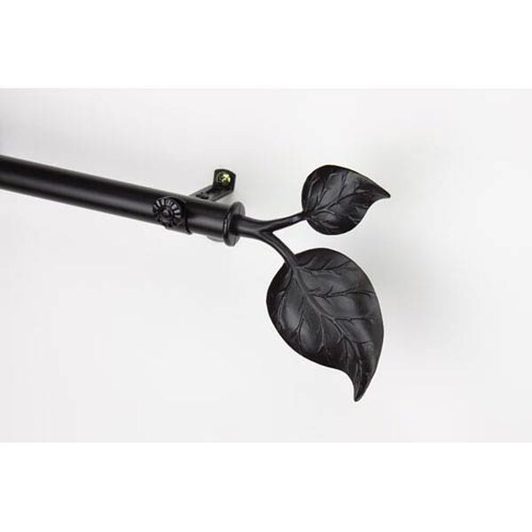 Ivy Black 48 to 84 Inch Curtain Rod, image 1
