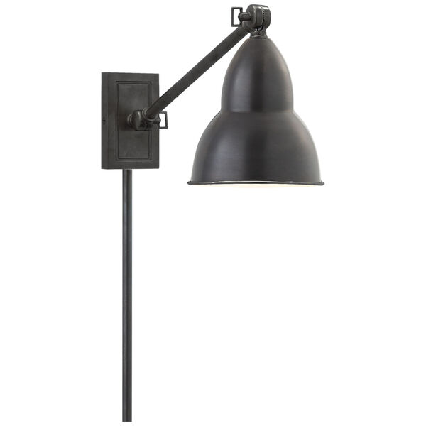 French Library Single Arm Wall Lamp in Bronze by Studio VC, image 1