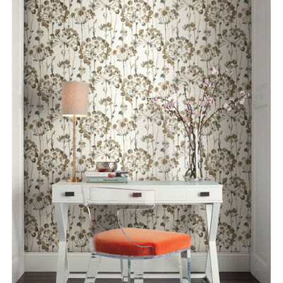 Urban Chalk Neutral and Pearl Peel and Stick Wallpaper