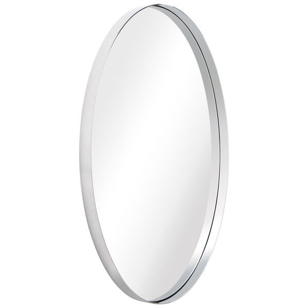 Silver 24 x 36-Inch Oval Wall Mirror, image 2