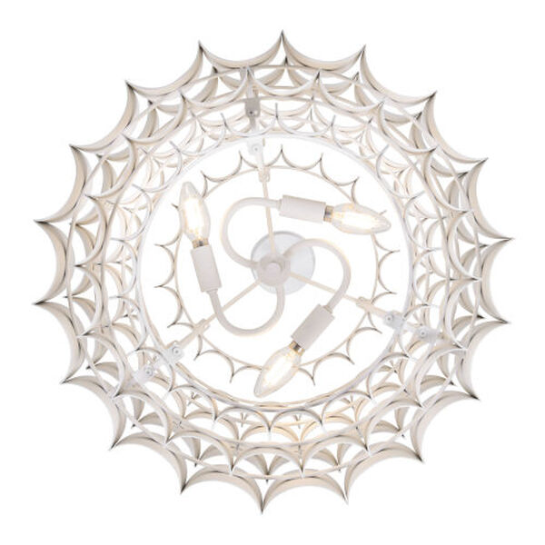 Swoon Matte White Three-Light Pendant, image 5