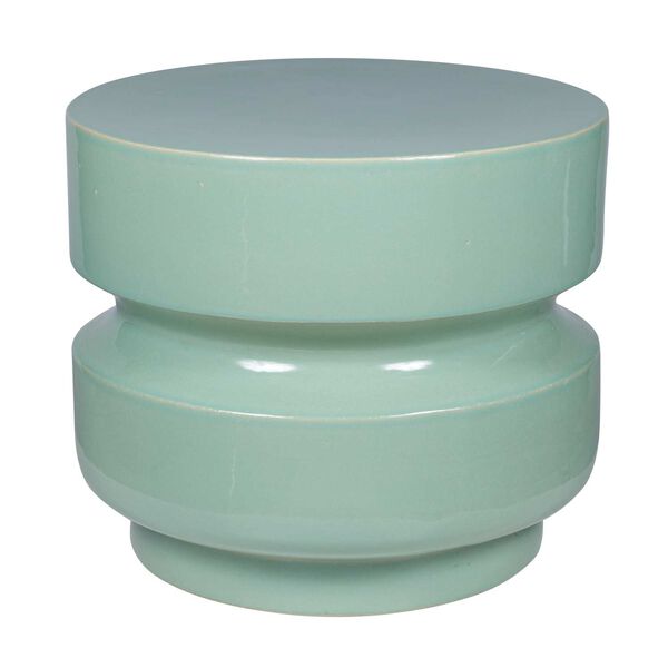 Provenance Signature Ceramic Mint 18-Inch Balance Stool Accent Table, image 3