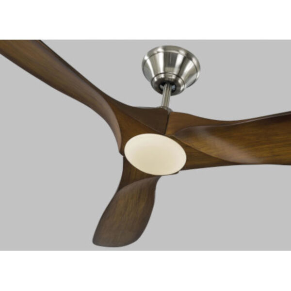 Maverick Brushed Steel Koa 52-Inch LED Ceiling Fan, image 3