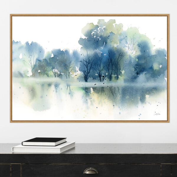 Katrina Pete Brown Trees Reflected in Blue Pond 33 x 23 Inch Wall Art, image 4
