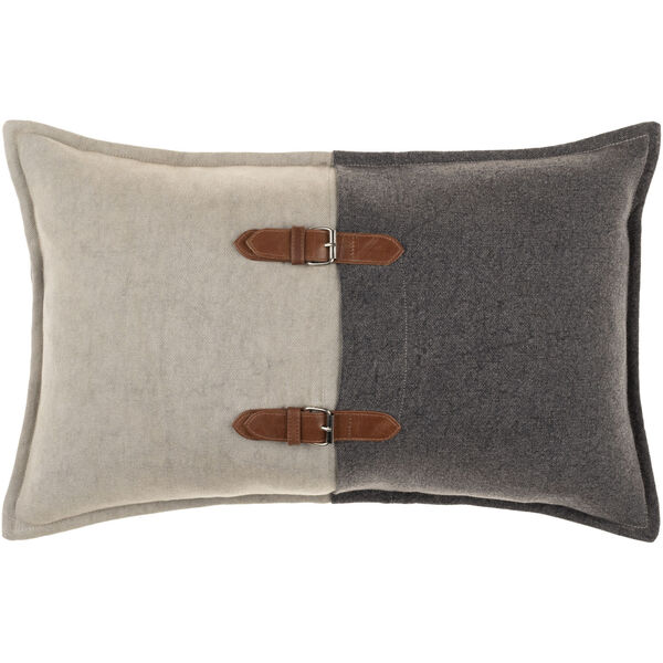 Branson Taupe, Charcoal and Camel 14-Inch Pillow, image 1