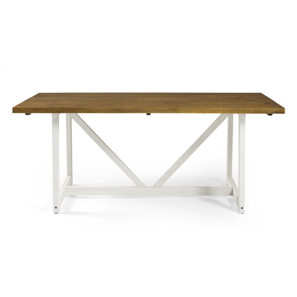Brennan Barnwood and White Dining Table, image 2