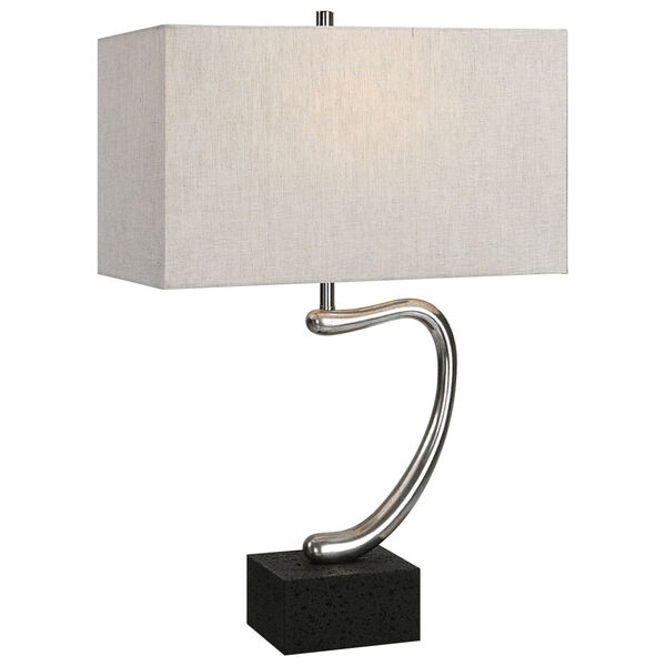 Ezden Silver and Black One-Light Table Lamp, image 5