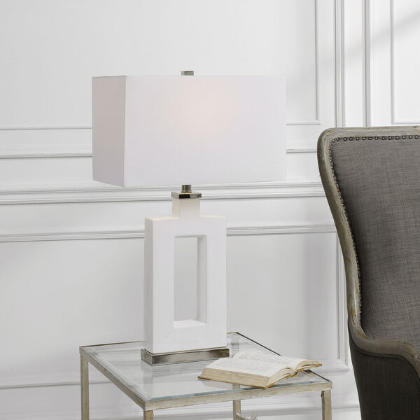 Entry White One-Light Table Lamp, image 2