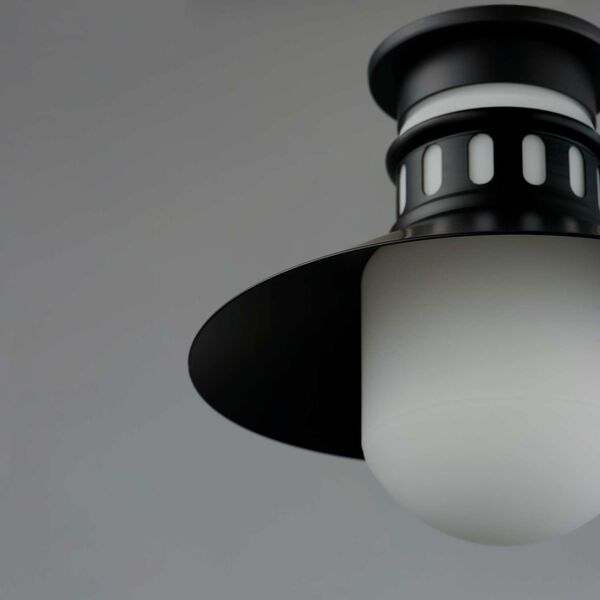 Admiralty Black One-Light Outdoor Flush Mount, image 4