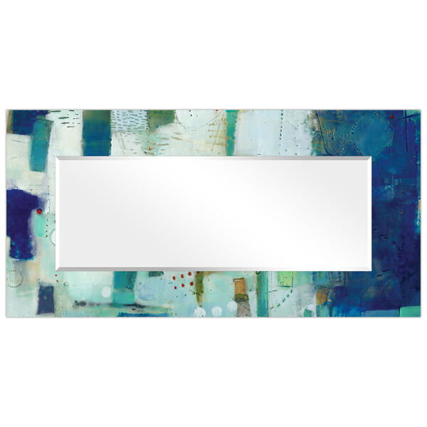Crore Blue 72 x 36-Inch Rectangular Beveled Floor Mirror, image 3