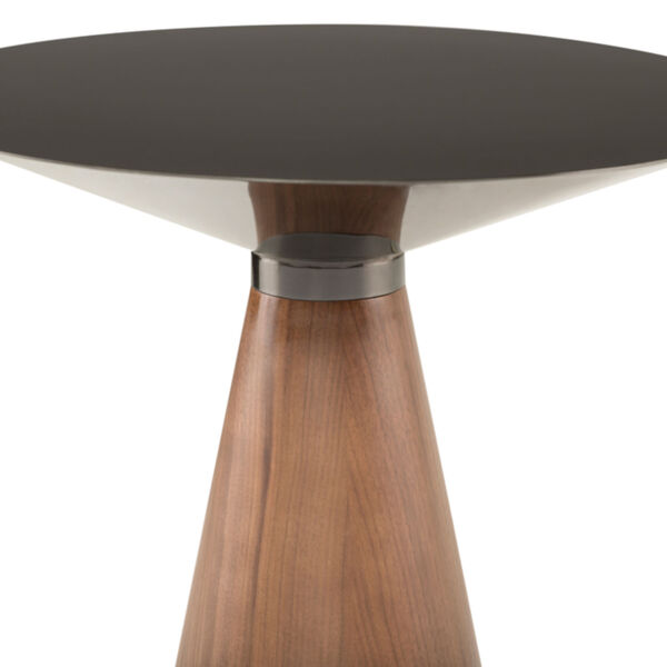 Iris Graphite and Walnut Side Table, image 3