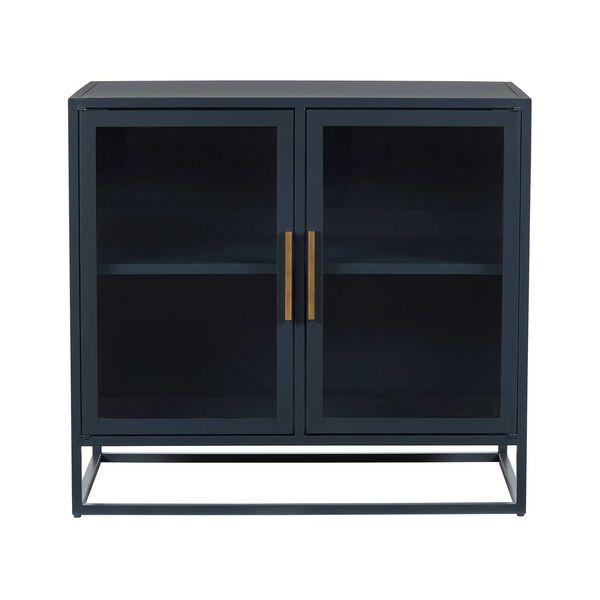 Getaway Cerulean Blue Santorini Metal Kitchen Cabinet, image 1