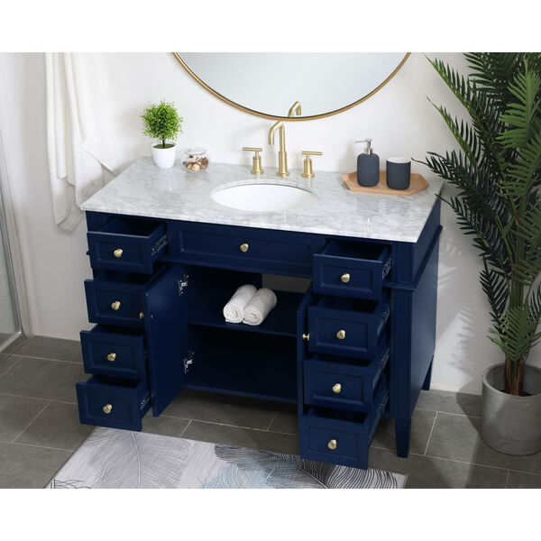 Williams Blue 48-Inch Vanity Sink Set, image 4