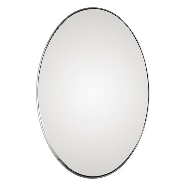 Pursley Brushed Nickel Oval Mirror, image 2