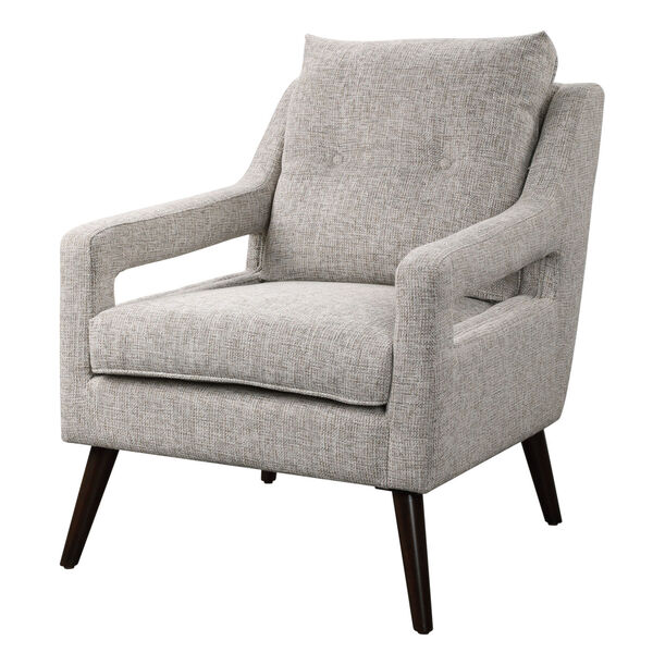 OBrien Gray and Brown Neutral Armchair, image 1