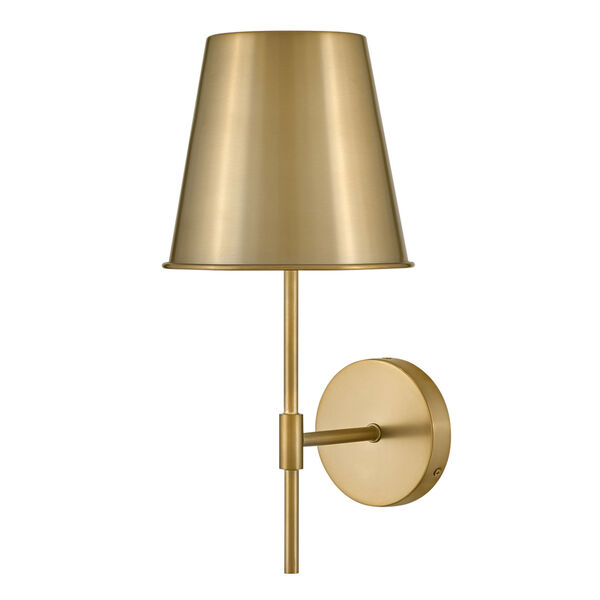 Blake Lacquered Brass Eight-Inch One-Light Wall Sconce, image 1