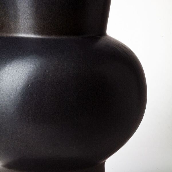 Laforge II Matte Black Ceramic Vase, image 5