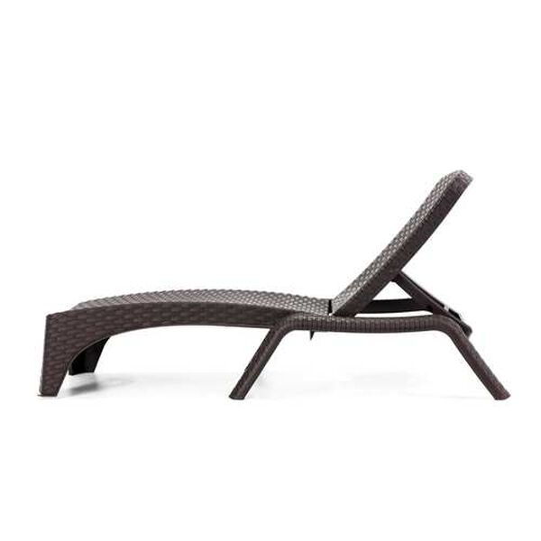 Roma Brown Outdoor Chaise Lounger, Set of Two, image 3