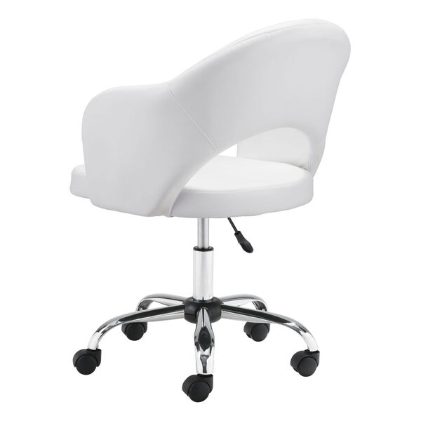 Planner White and Silver Office Chair, image 6