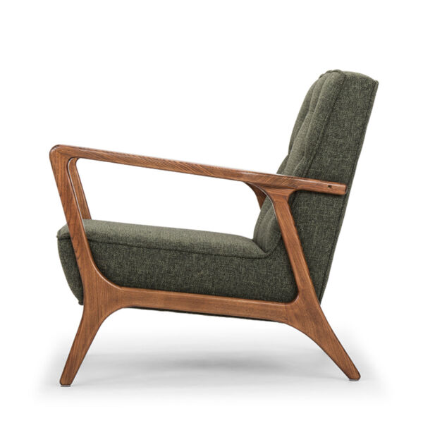 Eloise Hunter Green and Walnut Occasional Chair, image 3