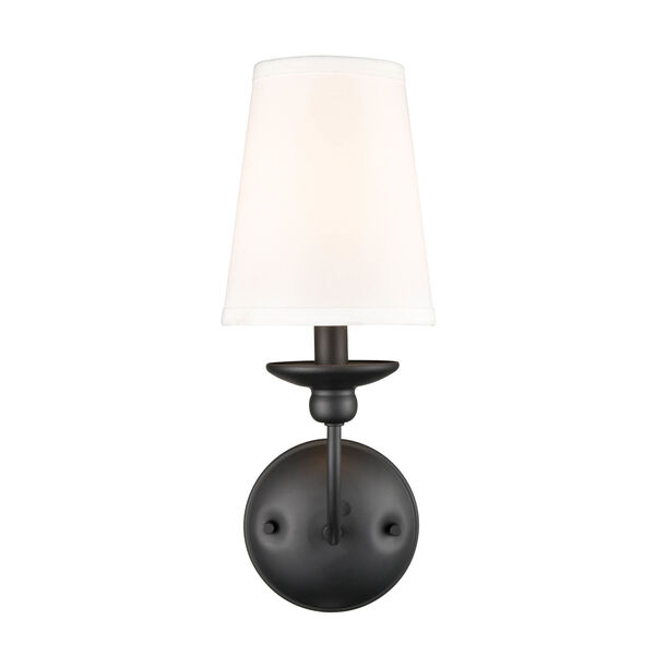 Delvona Matte Black One-Light Wall Sconce, image 4