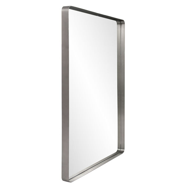 Steele Brushed Silver Wall Mirror, image 2