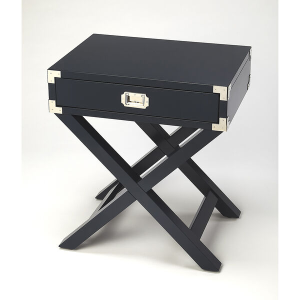 Anew Blue Campaign Side Table, image 1