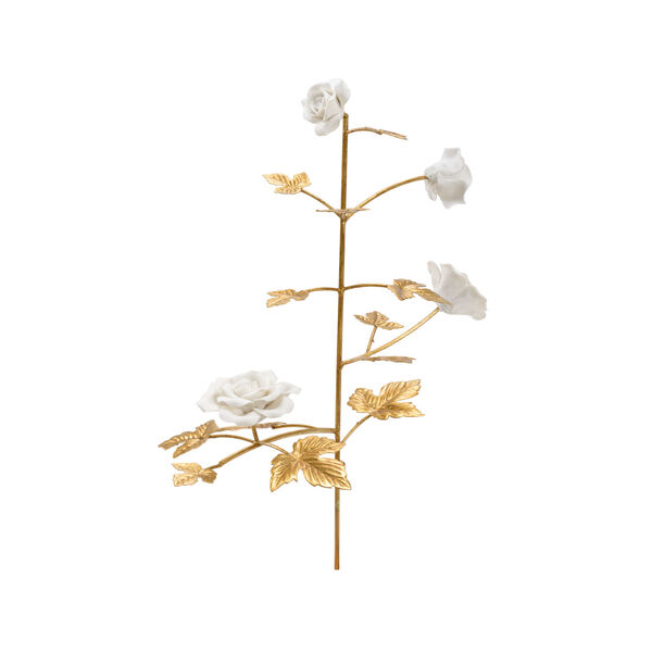 Gold and White Rose Stem, image 1