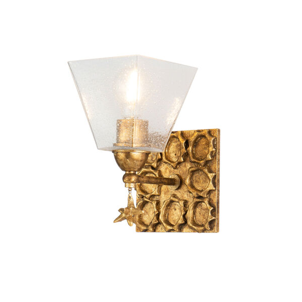 Star Gold Leaf with Antique One-Light Wall Sconce, image 1
