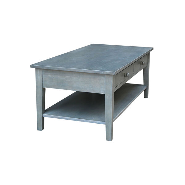 Spencer Antique Washed Heather Gray Coffee Table, image 4