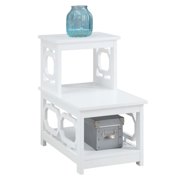 Omega White Chairside End Table, image 2