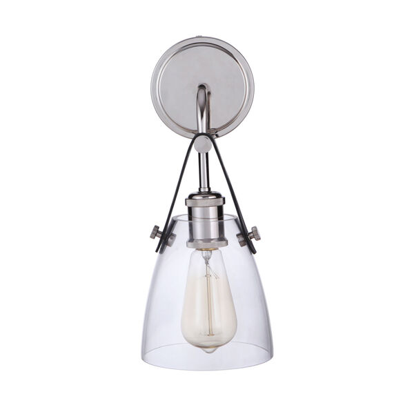 Hagen Polished Nickel One-Light Wall Sconce, image 3