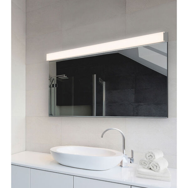 Vanity Polished Chrome LED Bath Bar, image 2