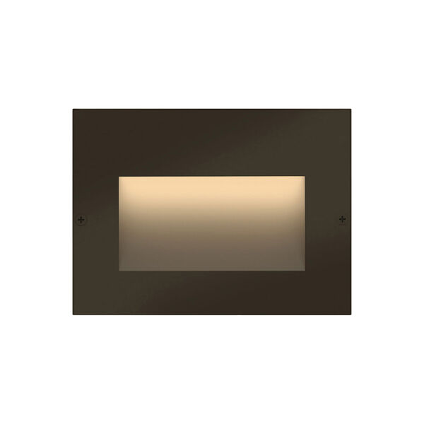 Taper Bronze LED Deck Light with Etched Glass, image 2