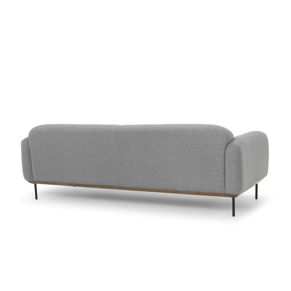 Benson Matte Light Grey Triple Seat Sofa, image 4