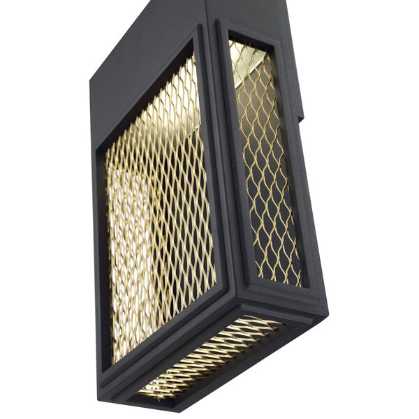 Metro Black And Gold 8-Inch Led Outdoor Wall Sconce, image 7
