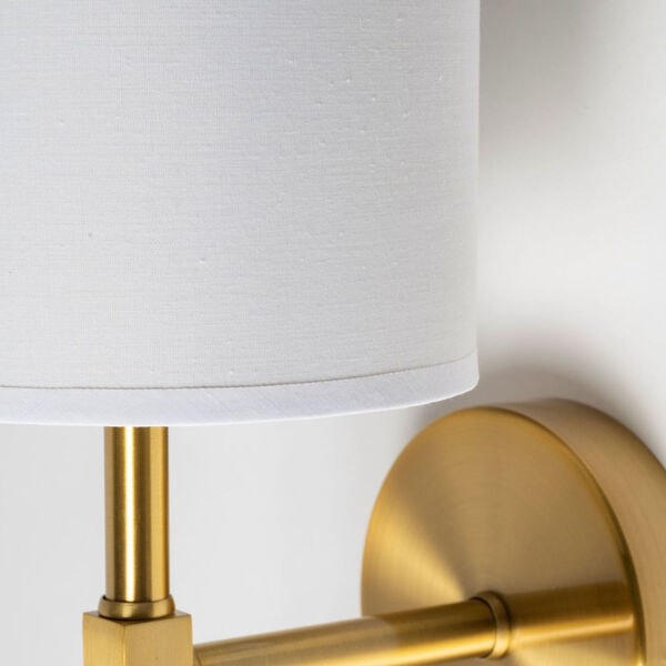 Santander II Gold and White One-Light Wall Sconce, image 4