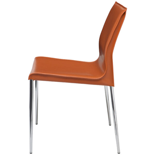 Colter Ochre and Silver Armless Dining Chair, image 3