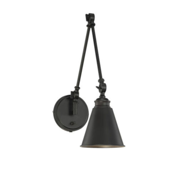 Knox Matte Black 6-Inch One-Light Wall Sconce, image 1