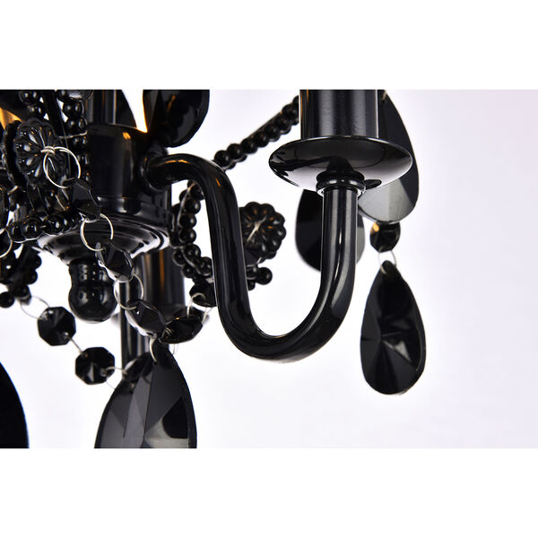 Karter Polished Black Three-Light Mini Pendant, image 6