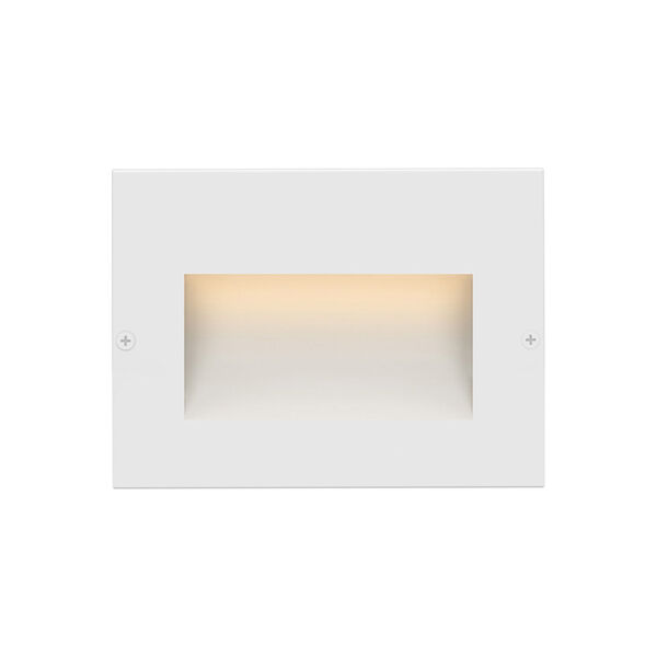 Taper Satin White 5-Inch LED Deck Light with Etched Glass, image 2