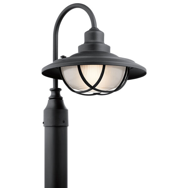 Harvest Ridge Textured Black One-Light Outdoor Post Lantern, image 1