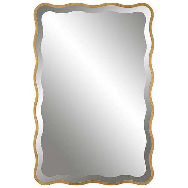 Aneta Gold Scalloped 24 x 36-Inch Wall Mirror, image 2