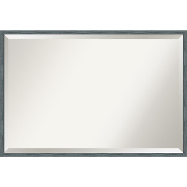 Dixie Blue and Gray 37W X 25H-Inch Bathroom Vanity Wall Mirror, image 1