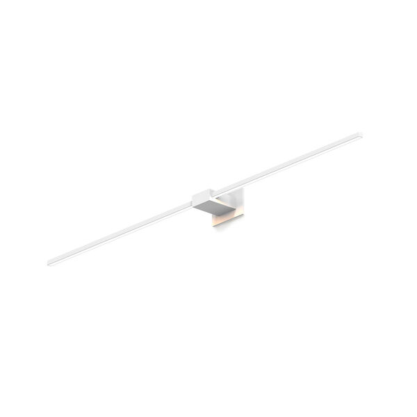 Z-Bar Matte White Soft Warm Integrated LED Center Mount Bath Stripe, image 1
