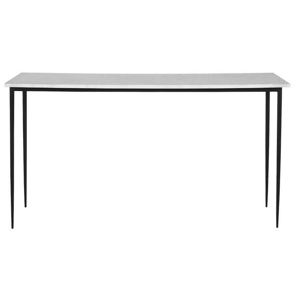 Nightfall White and Black Console Table, image 2