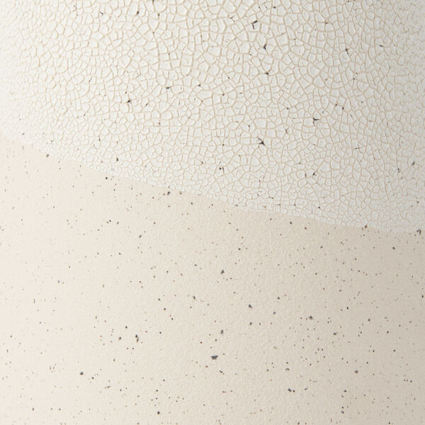 Salar Cream Conical Crackled Ceramic Vase, image 6