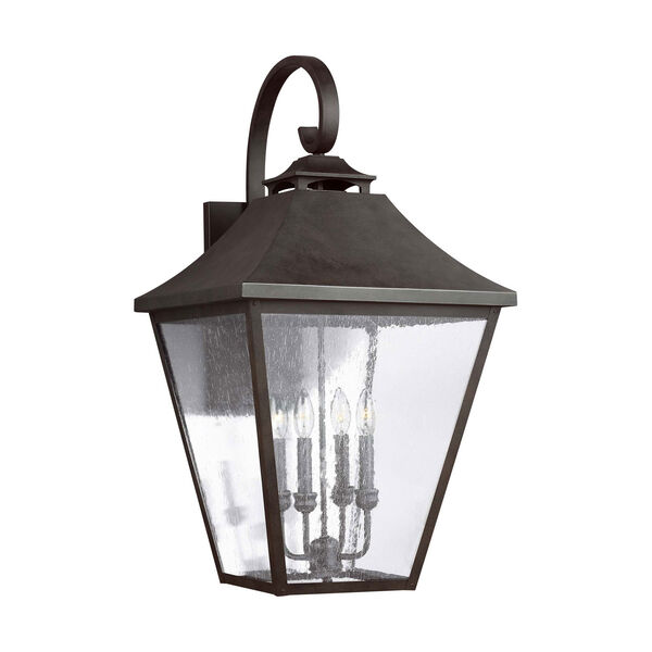 Galena 33-Inch Sable Four-Light Outdoor Wall Lantern, image 2
